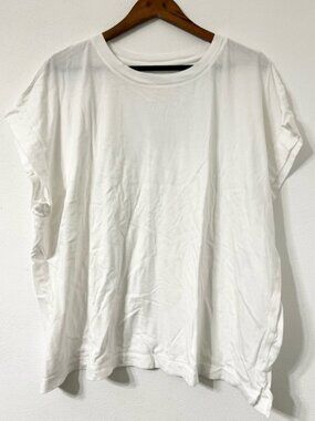 White Tee 3X Modal Blend Short Sleeve Top